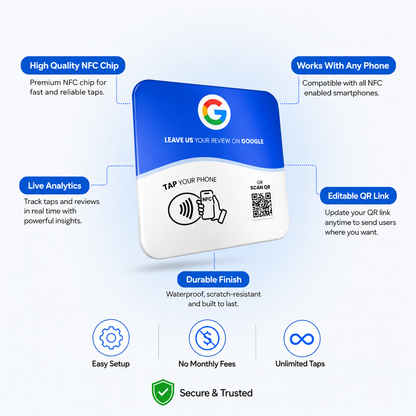 Digital Reviews™ - Google Review NFC Plaque